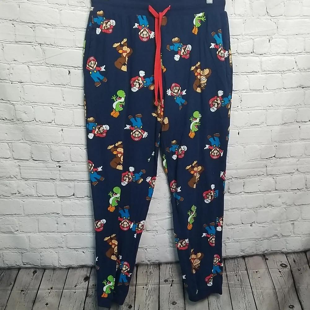 Nintendo Super Mario Brothers Lounge Pajama Pants Small